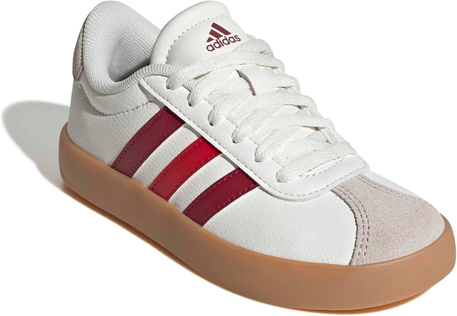 image:imageadidas UnisexKids VL Court 30WhiteCollegiate BurgundyWonder Alumina