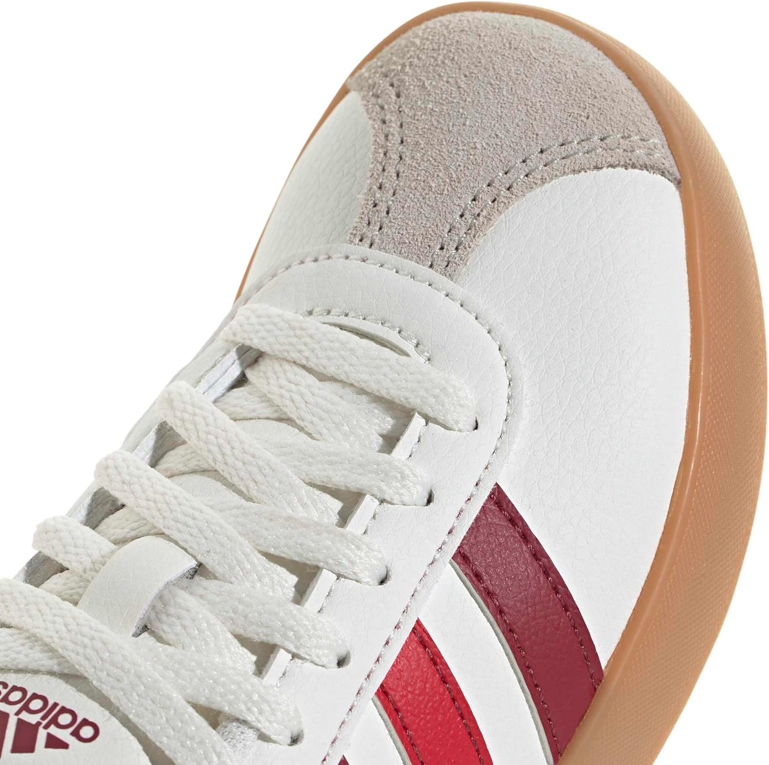 image:imageadidas UnisexKids VL Court 30WhiteCollegiate BurgundyWonder Alumina