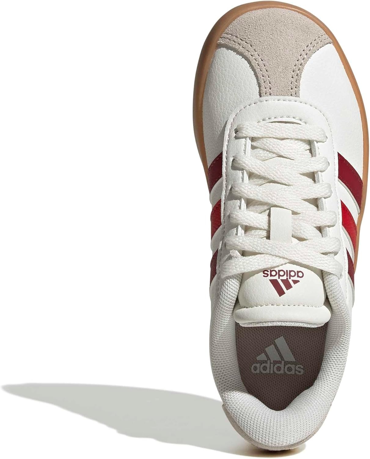 image:imageadidas UnisexKids VL Court 30WhiteCollegiate BurgundyWonder Alumina