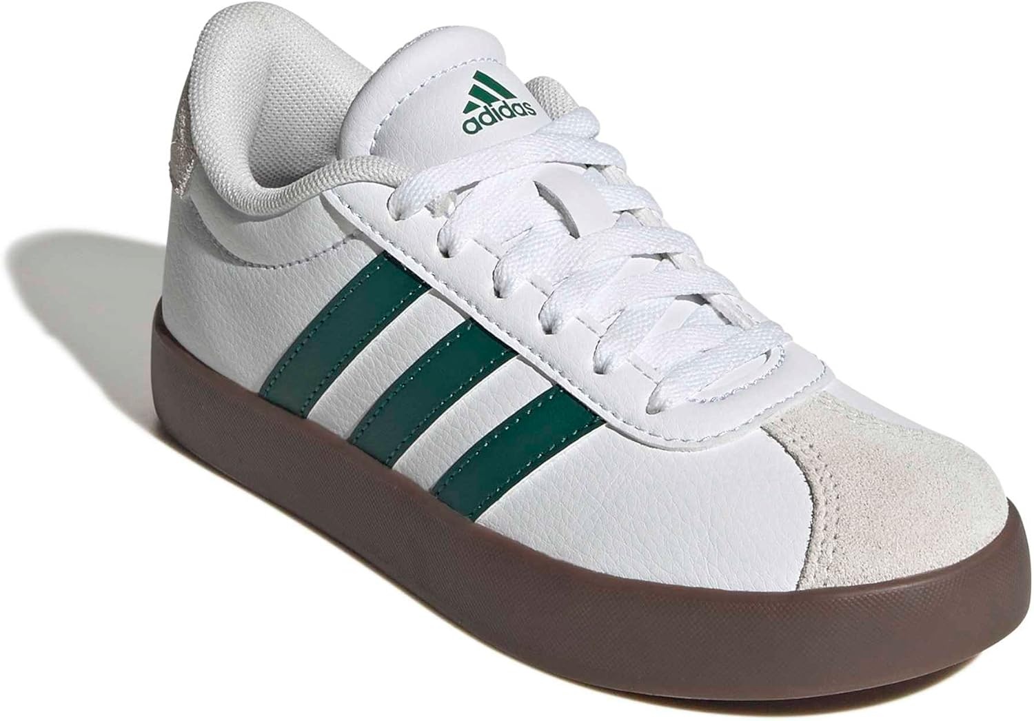 image:imageadidas UnisexKids VL Court 30WhiteCollegiate GreenGum