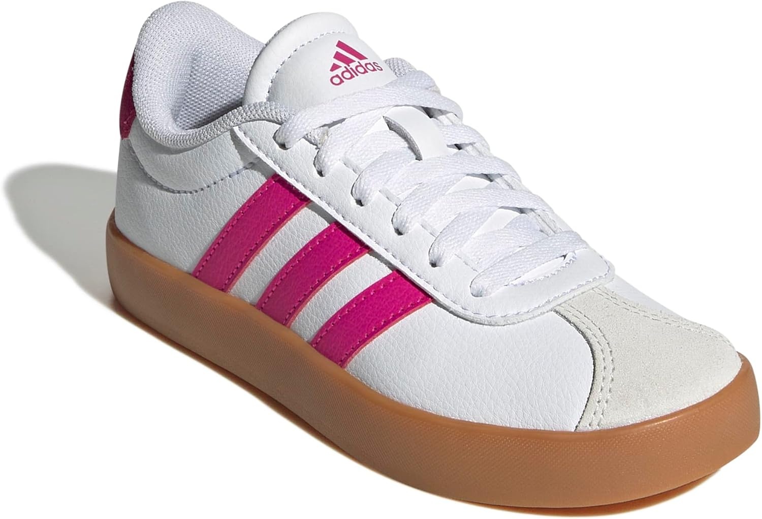 image:imageadidas UnisexKids VL Court 30WhiteShock PinkCrystal White