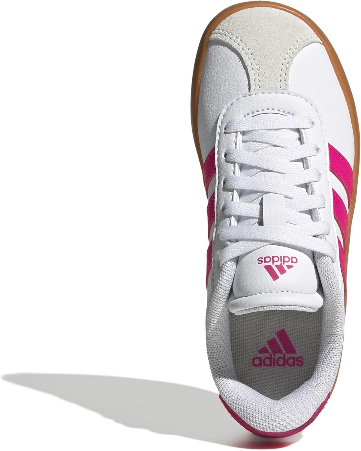 image:imageadidas UnisexKids VL Court 30WhiteShock PinkCrystal White