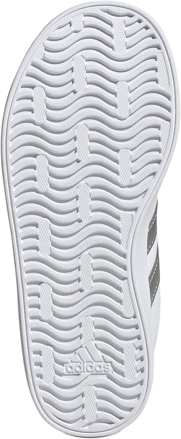 image:imageadidas UnisexKids VL Court 30WhiteSilver MetallicGrey