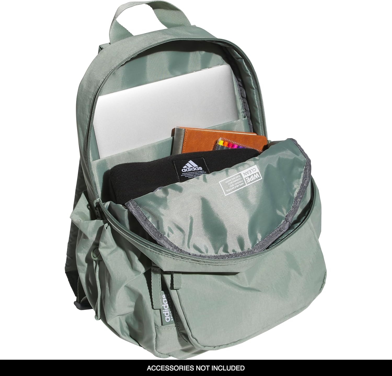 image:imageadidas Weekender Backpack Small Lightweight Everyday Bag 19LSilver Green1