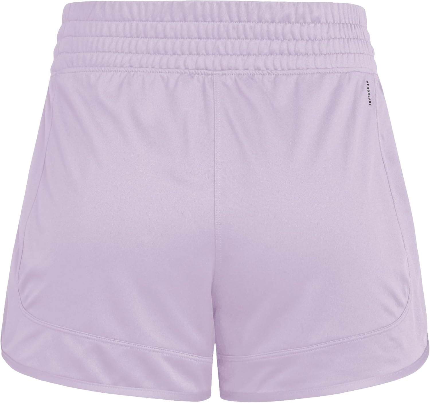 image:imageadidas Womens Pacer Essentials Knit HighRise Shorts Casual Bottoms Casual PurpleBliss LilacWhite