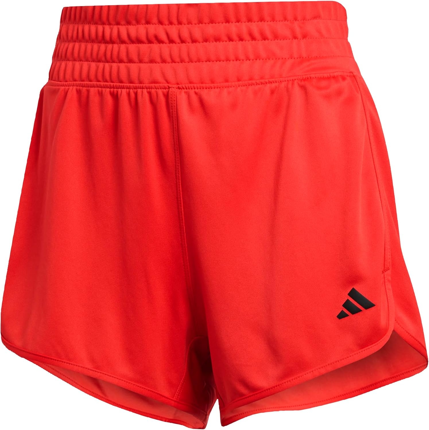 image:imageadidas Womens Pacer Essentials Knit HighRise Shorts Casual Bottoms Casual PurplePure RubyBlack