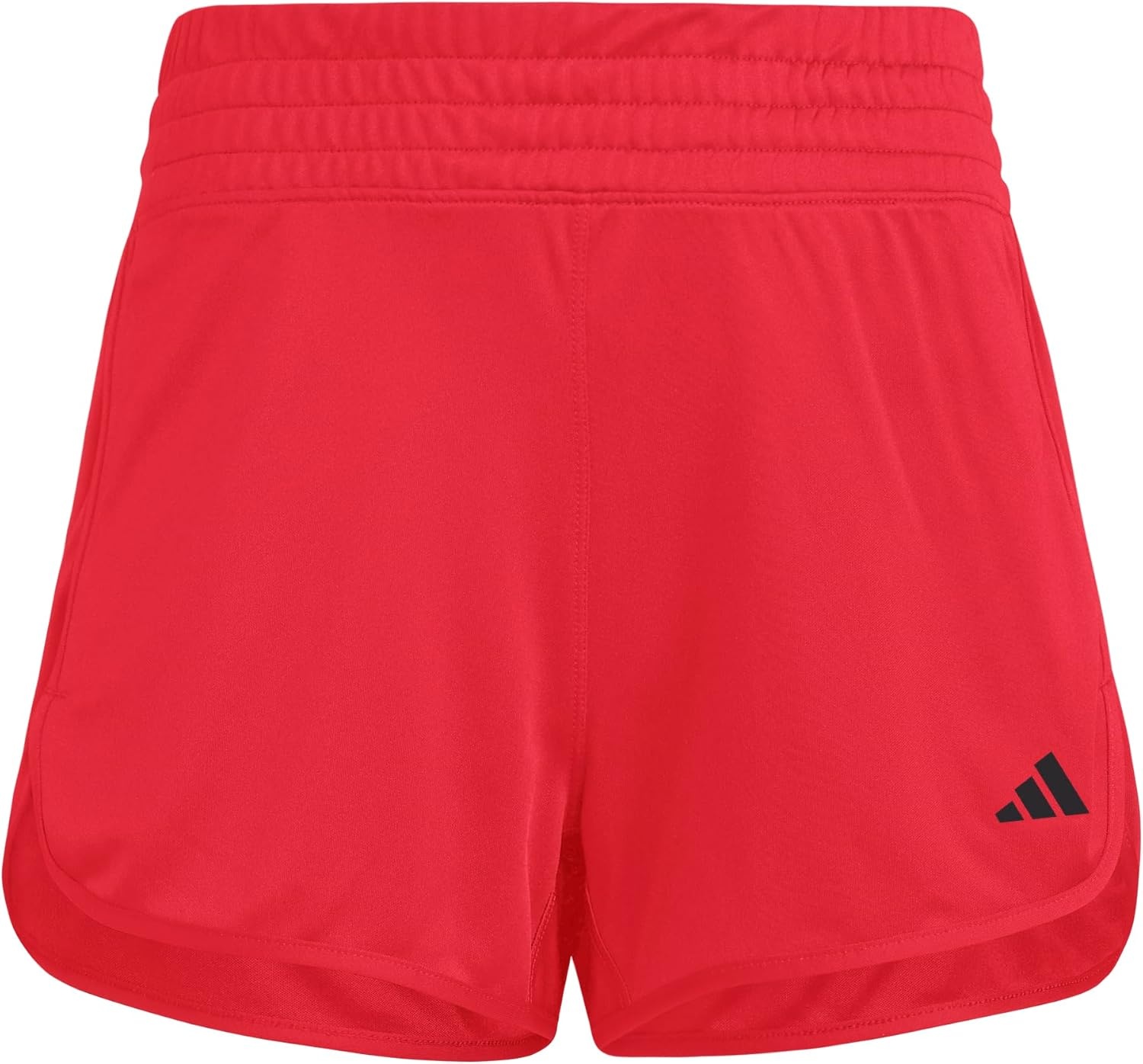 image:imageadidas Womens Pacer Essentials Knit HighRise Shorts Casual Bottoms Casual PurplePure RubyBlack