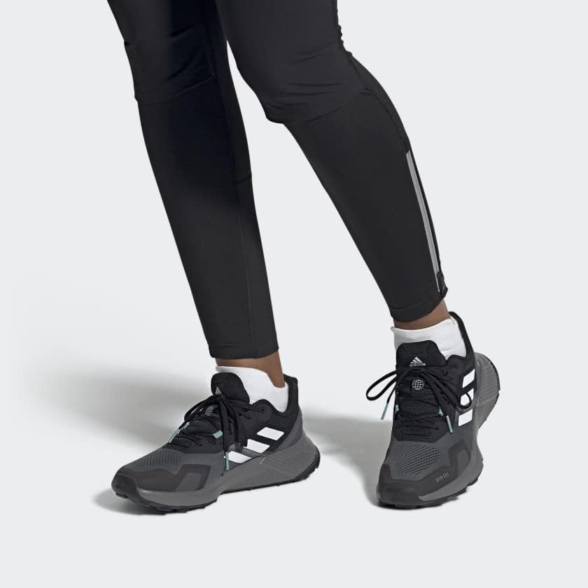 image:imageadidas Womens Terrex Soulstride Rainrdy Trail Running ShoesBlackCrystal WhiteMint Ton