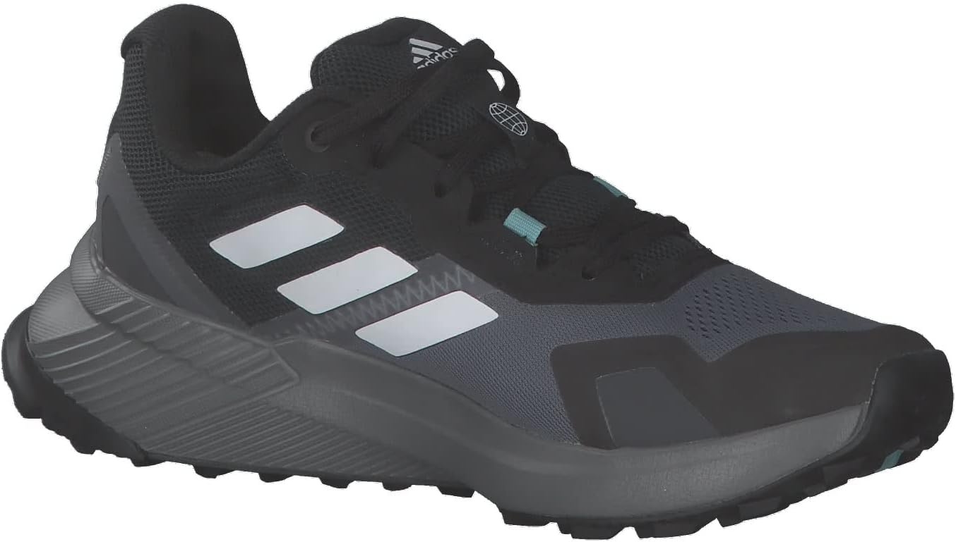 image:imageadidas Womens Terrex Soulstride Rainrdy Trail Running ShoesCore Black Crystal White Mint Ton