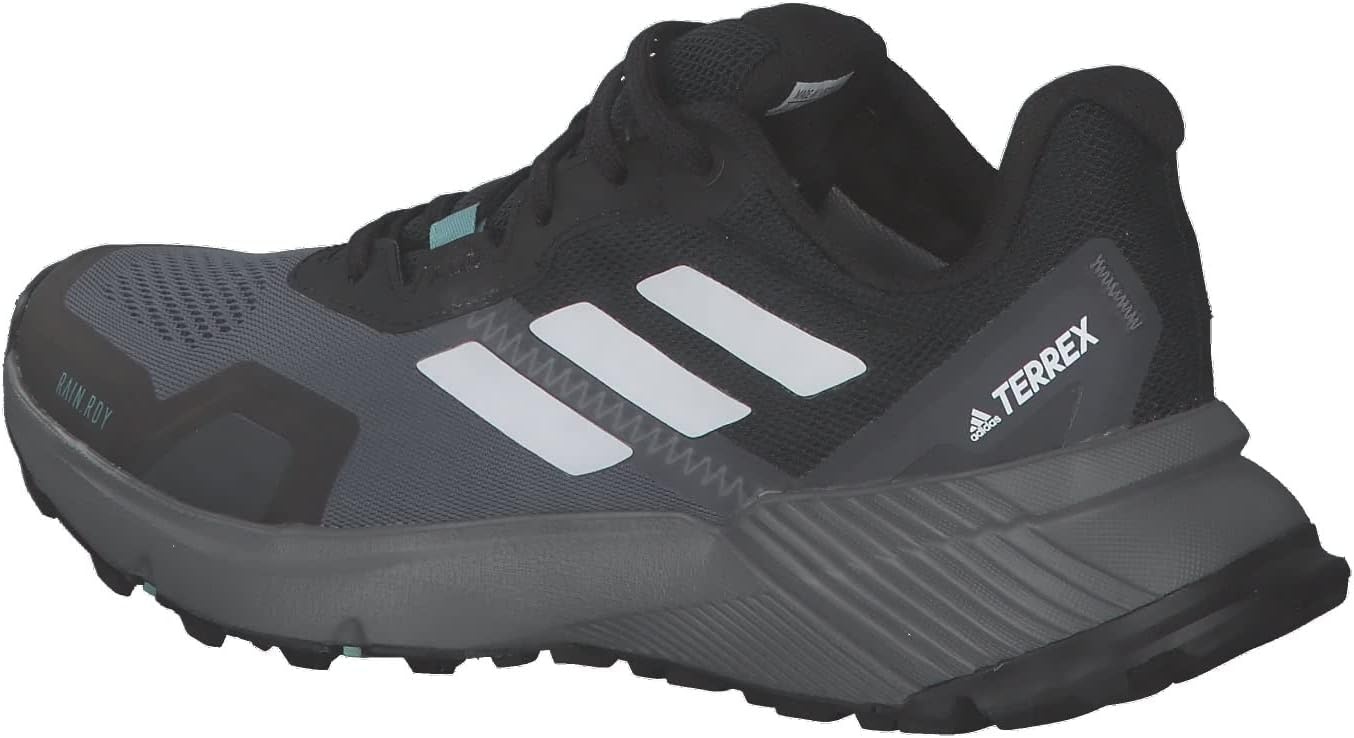 image:imageadidas Womens Terrex Soulstride Rainrdy Trail Running ShoesCore Black Crystal White Mint Ton