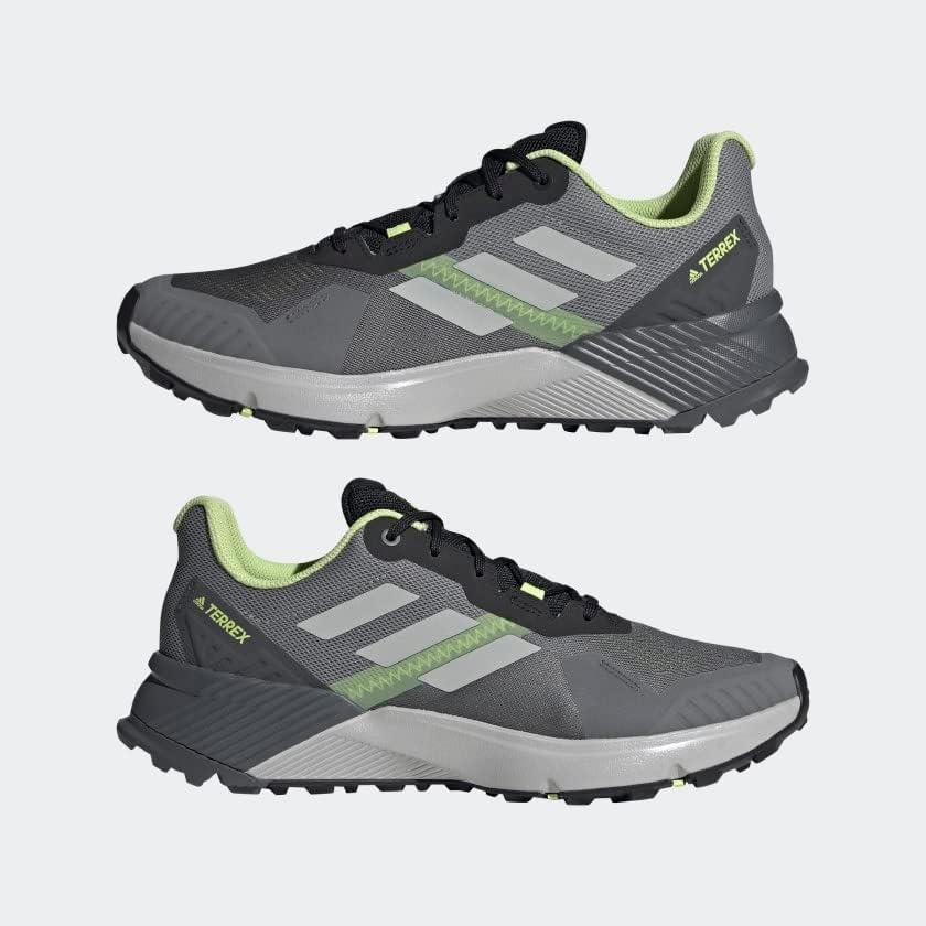 image:imageadidas Womens Terrex Soulstride Rainrdy Trail Running ShoesGreyGreyPulse Lime