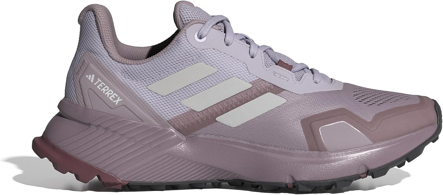 image:imageadidas Womens Terrex Soulstride Rainrdy Trail Running ShoesPreloved Fig Grey One Quiet Crimson