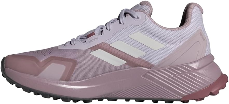 image:imageadidas Womens Terrex Soulstride Rainrdy Trail Running ShoesPreloved FigGreyQuiet Crimson