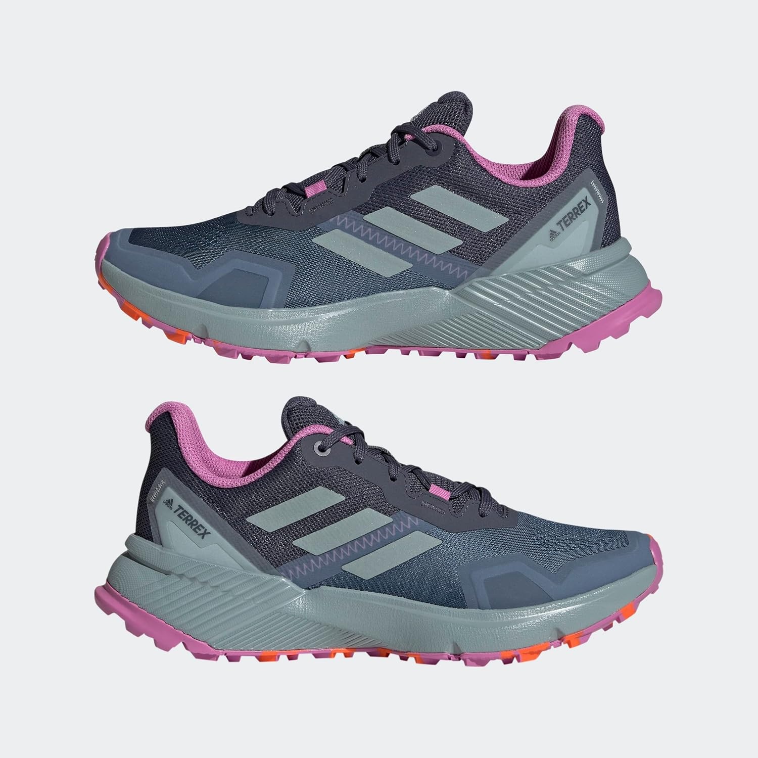 image:imageadidas Womens Terrex Soulstride Rainrdy Trail Running ShoesWonder SteelMagic Grey MetallicPulse Lilac