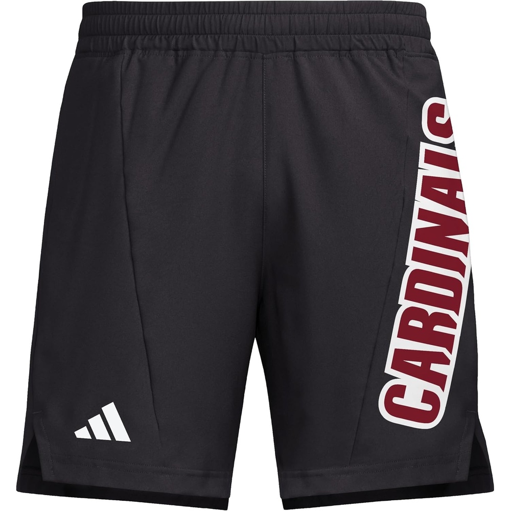 image:imageAdidas Mens NCAA Designed for Training Team Graphic Woven ShortsBlackWhiteUniversity of Louisville