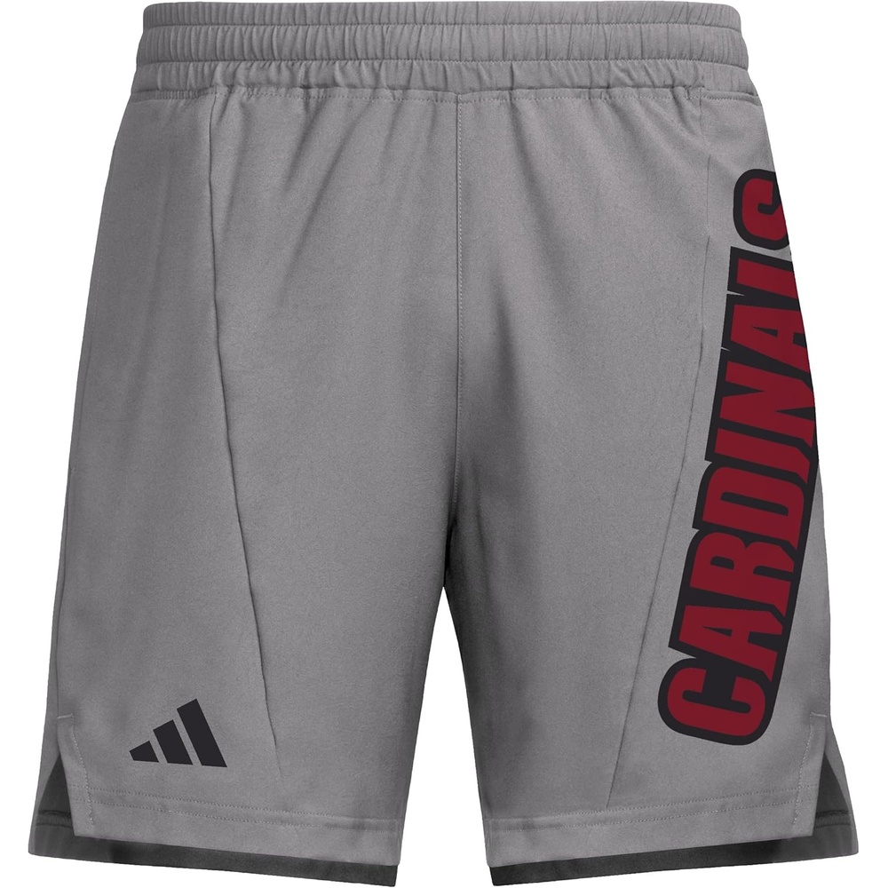 image:imageAdidas Mens NCAA Designed for Training Team Graphic Woven ShortsTeam GreyBlackUniversity of Louisville