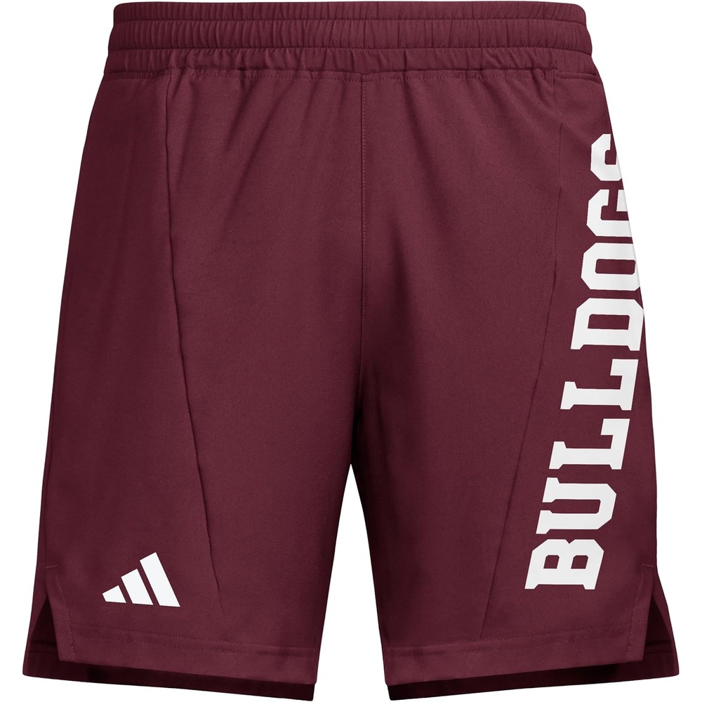 image:imageAdidas Mens NCAA Designed for Training Team Graphic Woven ShortsTeam MaroonWhiteMississippi State University
