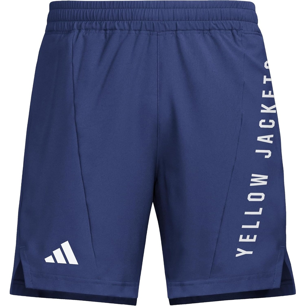 image:imageAdidas Mens NCAA Designed for Training Team Graphic Woven ShortsTeam Navy BlueWhiteGeorgia Technical University