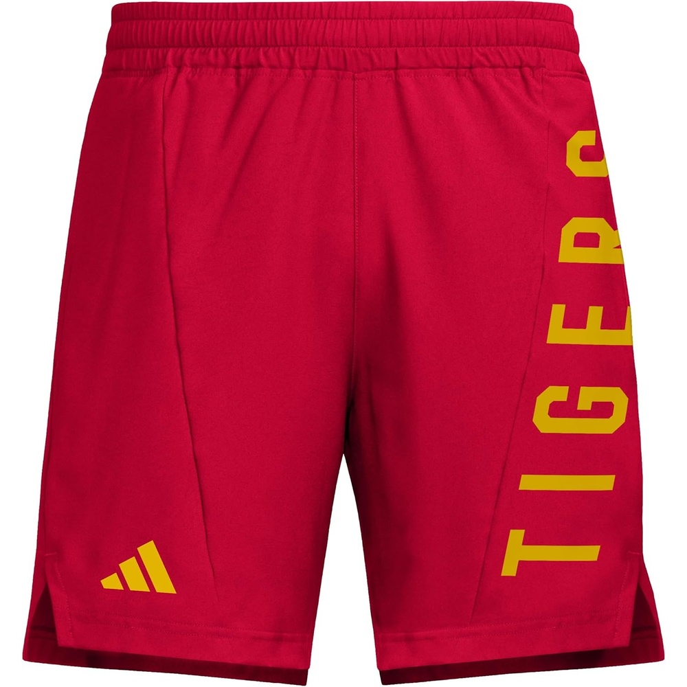 image:imageAdidas Mens NCAA Designed for Training Team Graphic Woven ShortsTeam Power RedTeam Collegiate GoldGrambling State University