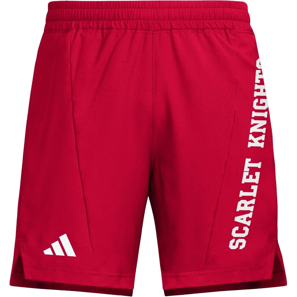 image:imageAdidas Mens NCAA Designed for Training Team Graphic Woven ShortsTeam Power RedWhiteRutgers University