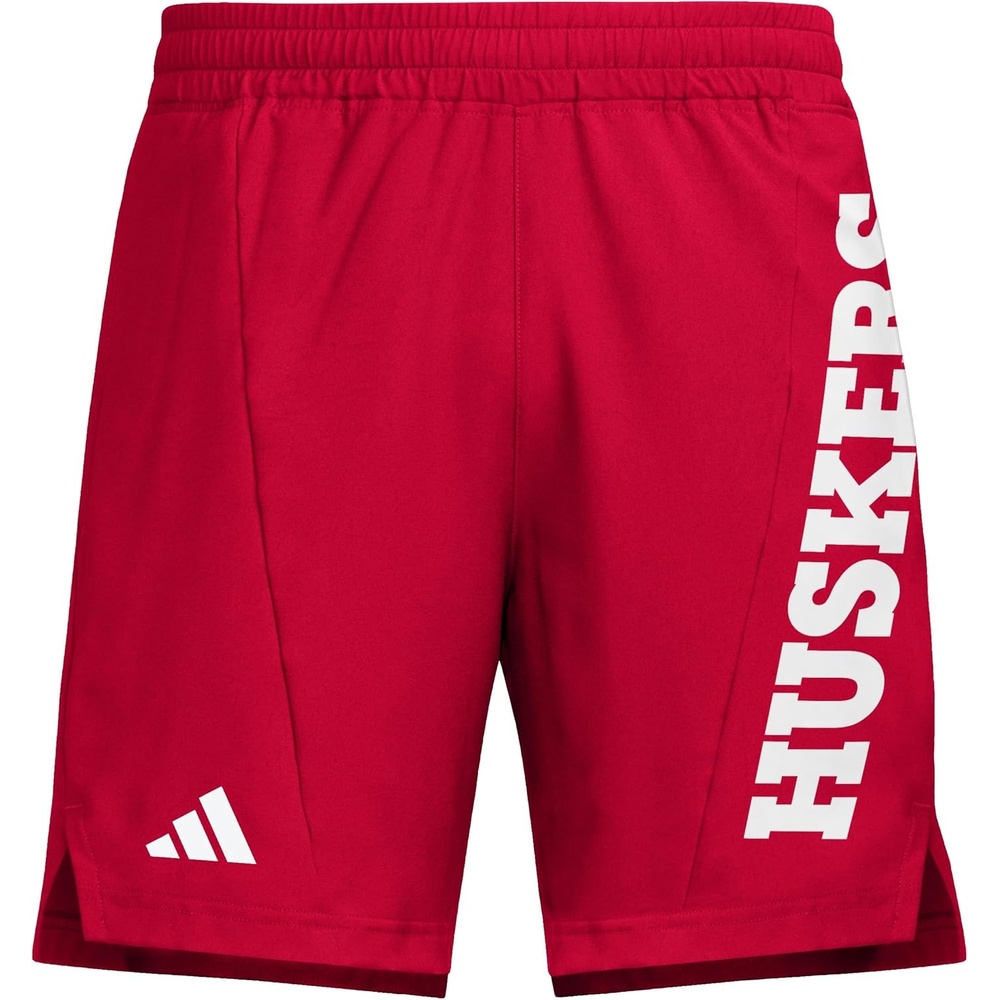 image:imageAdidas Mens NCAA Designed for Training Team Graphic Woven ShortsTeam Power RedWhiteUniversity of Nebraska