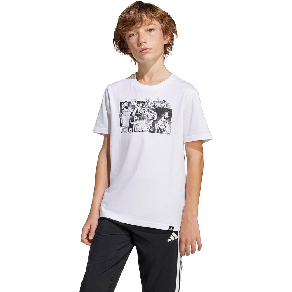 image:imageAdidas Unisex Kids Messi TShirtGraphic White