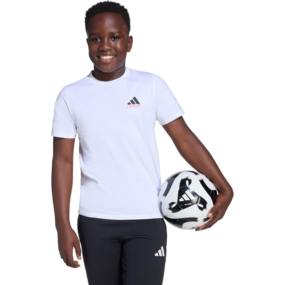 image:imageAdidas Unisex Kids Messi TShirtWhiteIcon