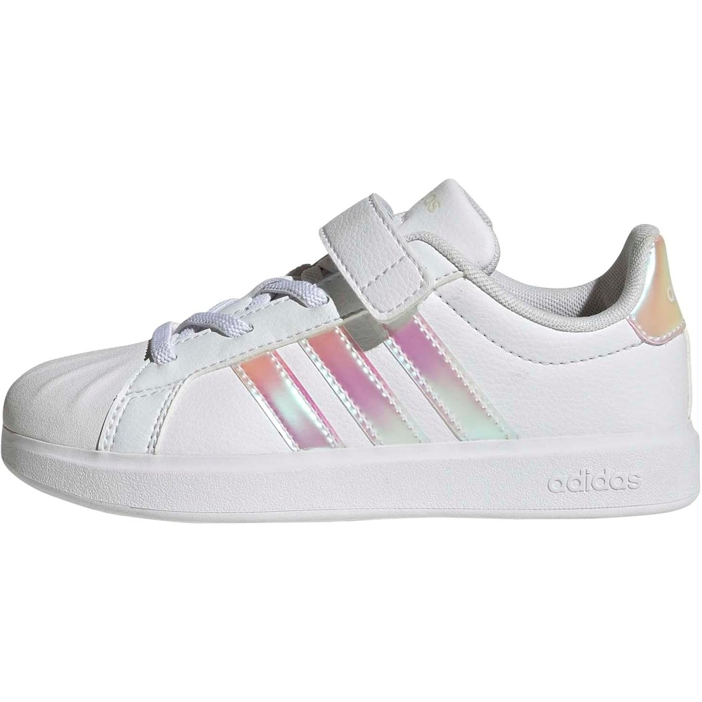 image:imageAdidas UnisexChild Streettalk Elastic Lace amp StrapWhiteIridescentWhite