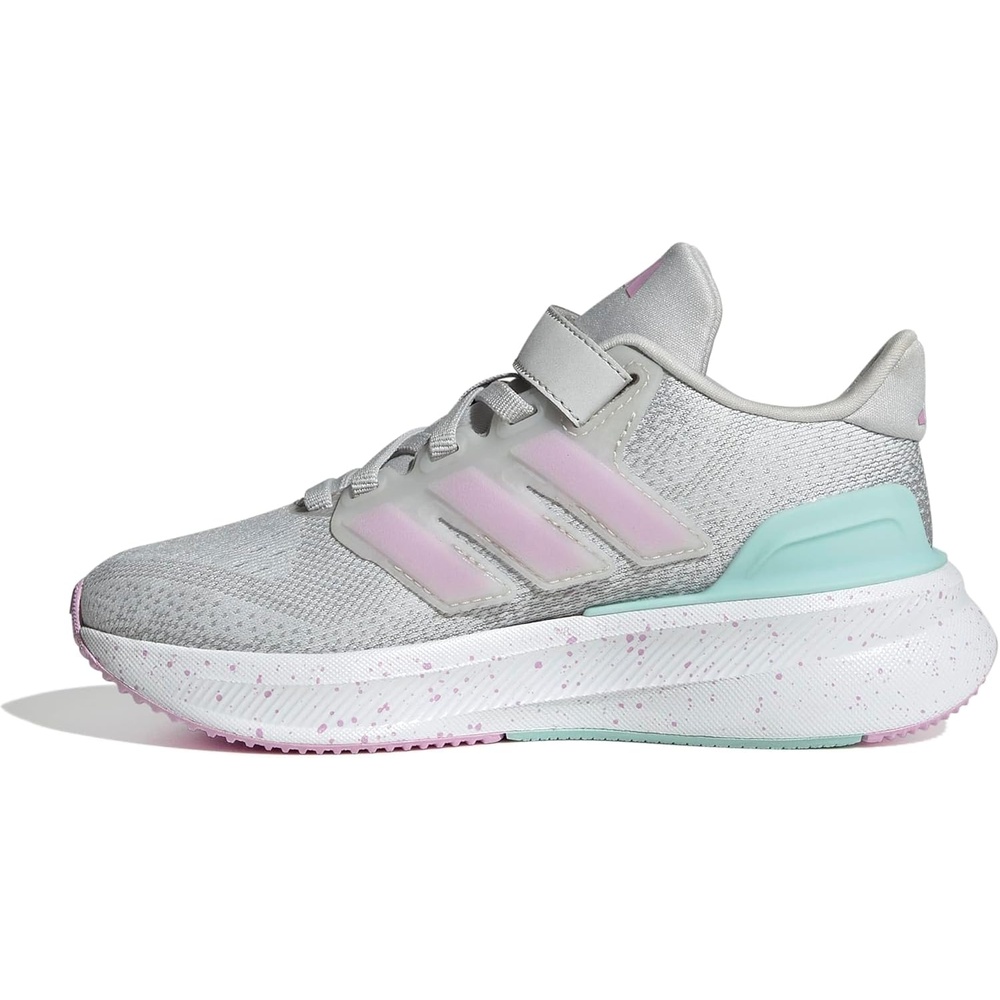 image:imageAdidas UnisexChild Ultrarun 5 Elastic Lace amp StrapGreyBliss LilacSemi Flash Aqua