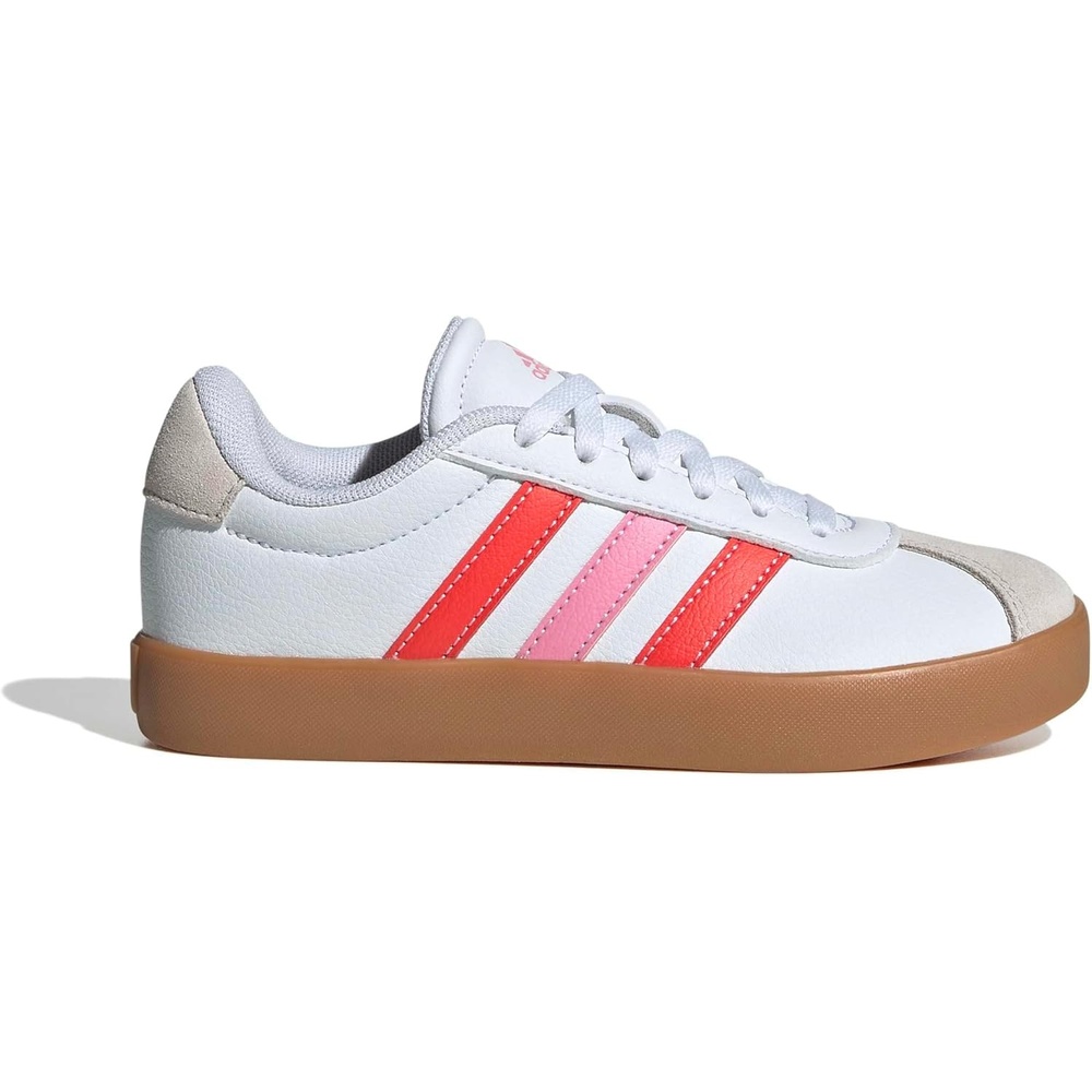 image:imageAdidas UnisexChild Vl Court BoldWhiteBright RedBliss Pink