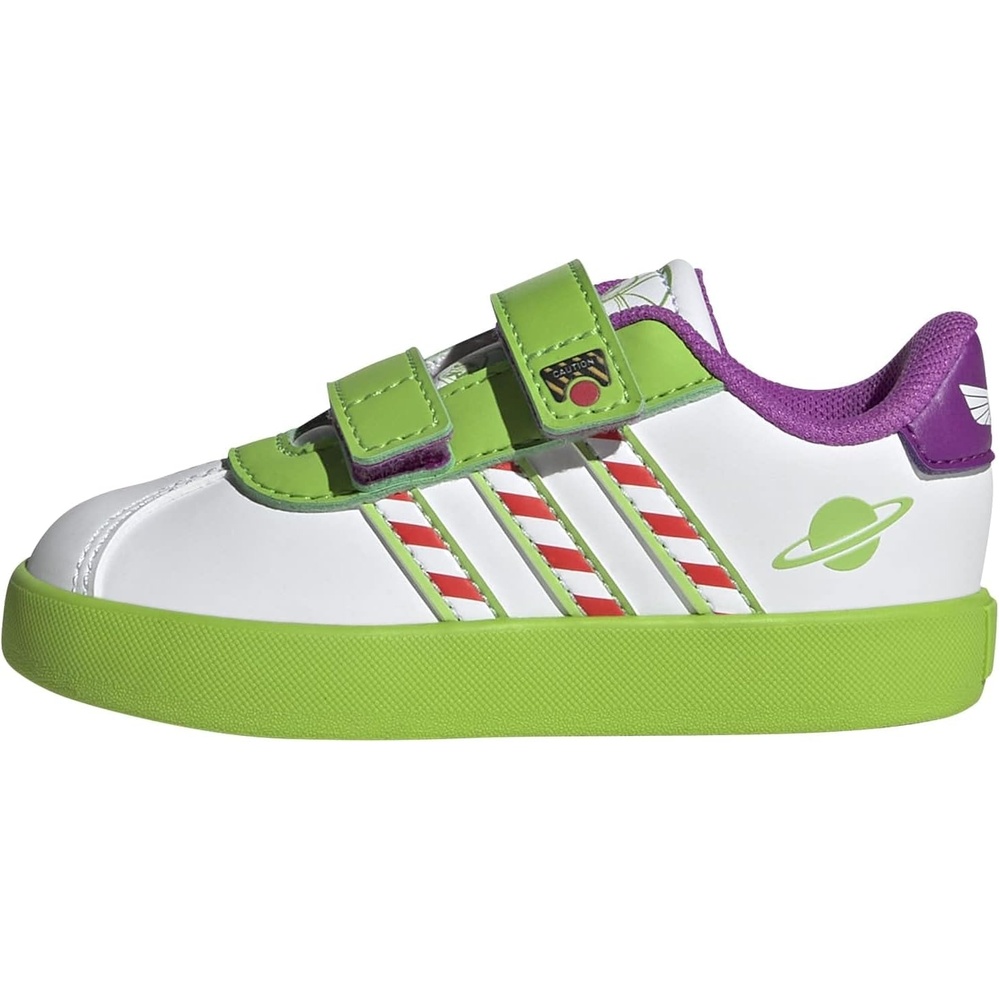 image:imageAdidas UnisexChild Vl Court BoldWhiteSemi Solar Green