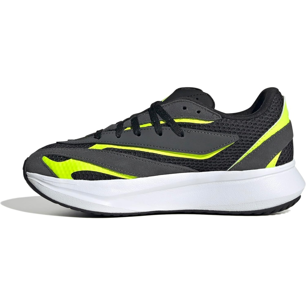 image:imageadidas Boys Lightblaze Lace Up SneakersBlackIron MetallicLucid Lemon