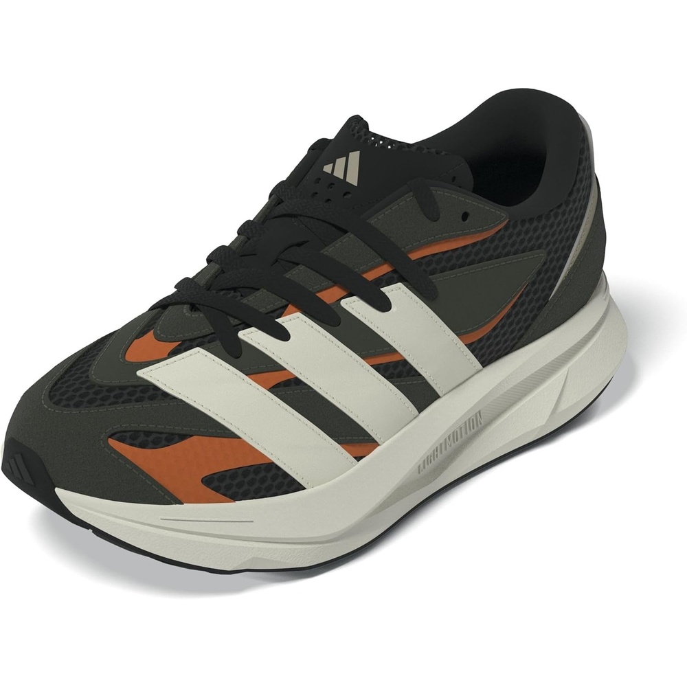 image:imageadidas Boys Lightblaze Lace Up SneakersBlackOff WhiteShadow Olive