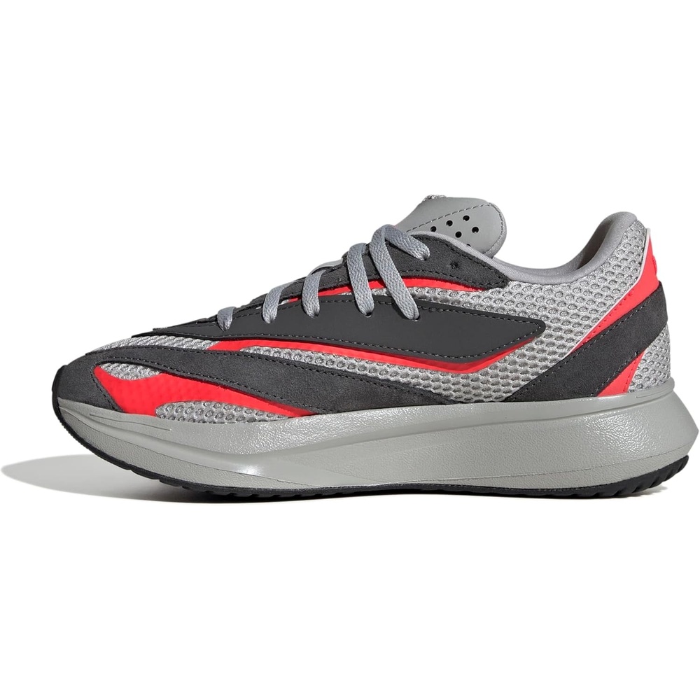 image:imageadidas Boys Lightblaze Lace Up SneakersGreyGreyLucid Red