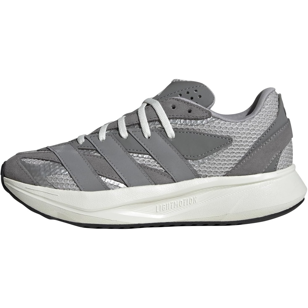 image:imageadidas Boys Lightblaze Lace Up SneakersGreyGreySilver Metallic