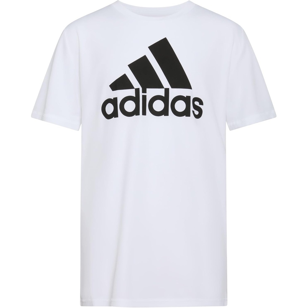 image:imageadidas Boys Short Sleeve Aeroready Performance Logo Tee TShirtWhite