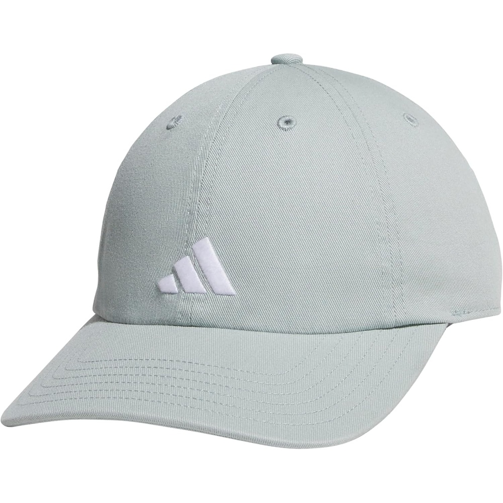 image:imageadidas Boys Ultimate 3 Hat  Kids Athletic Relaxed Cotton Strapback HatWonder Sage GreenWhite