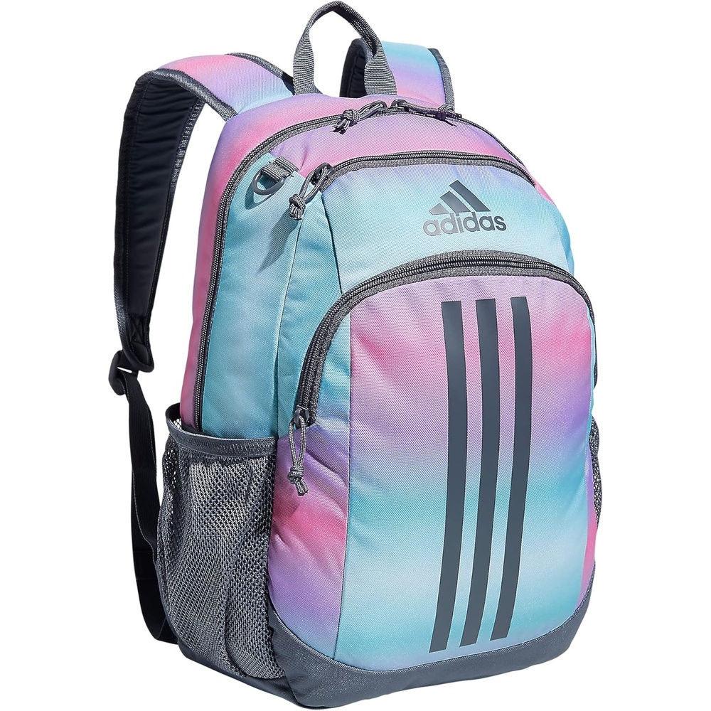 image:imageadidas Creator School Backpack for Girls amp Boys Durable BookbagGradient Rose Tone PinkOnix Grey