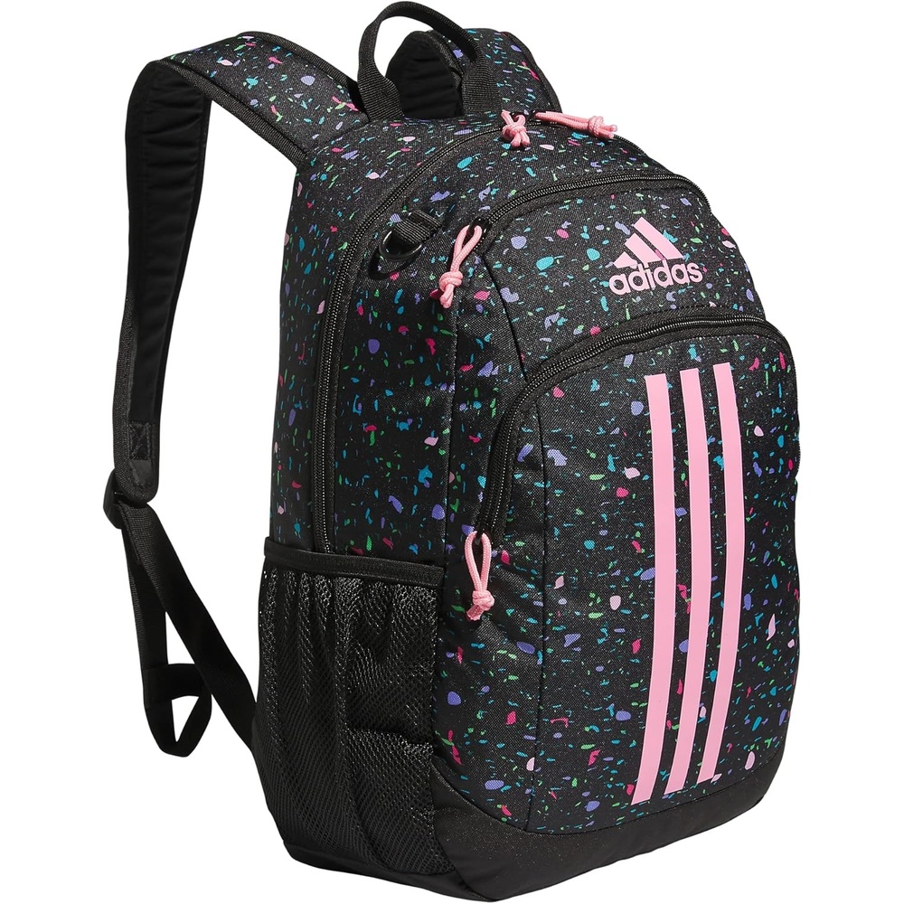 image:imageadidas Creator School Backpack for Girls amp Boys Durable BookbagSpeckle BlackBliss PinkBlack