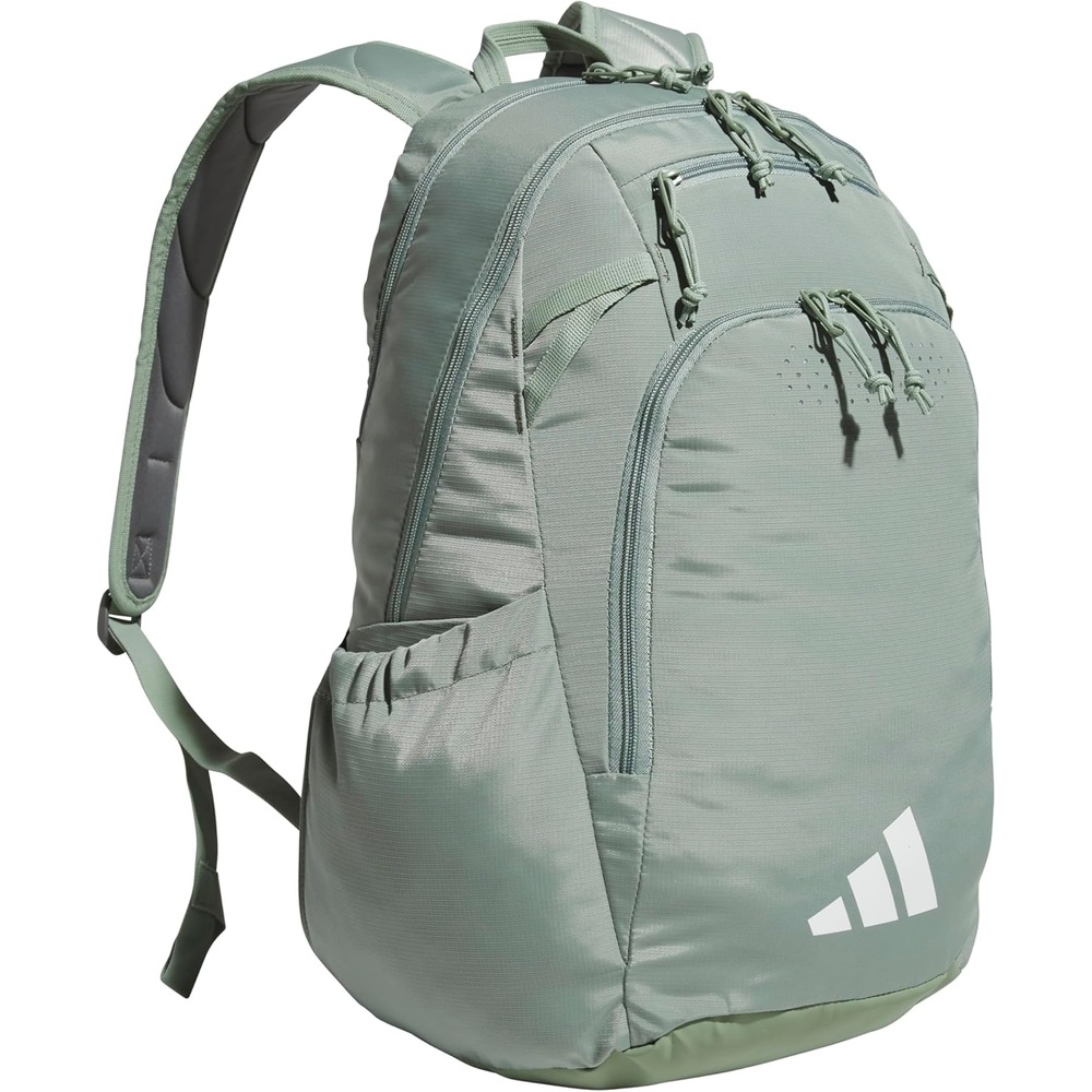 image:imageadidas Defender 5 Backpack for Sports Gym School and Travel 33LSilver GreenWhite