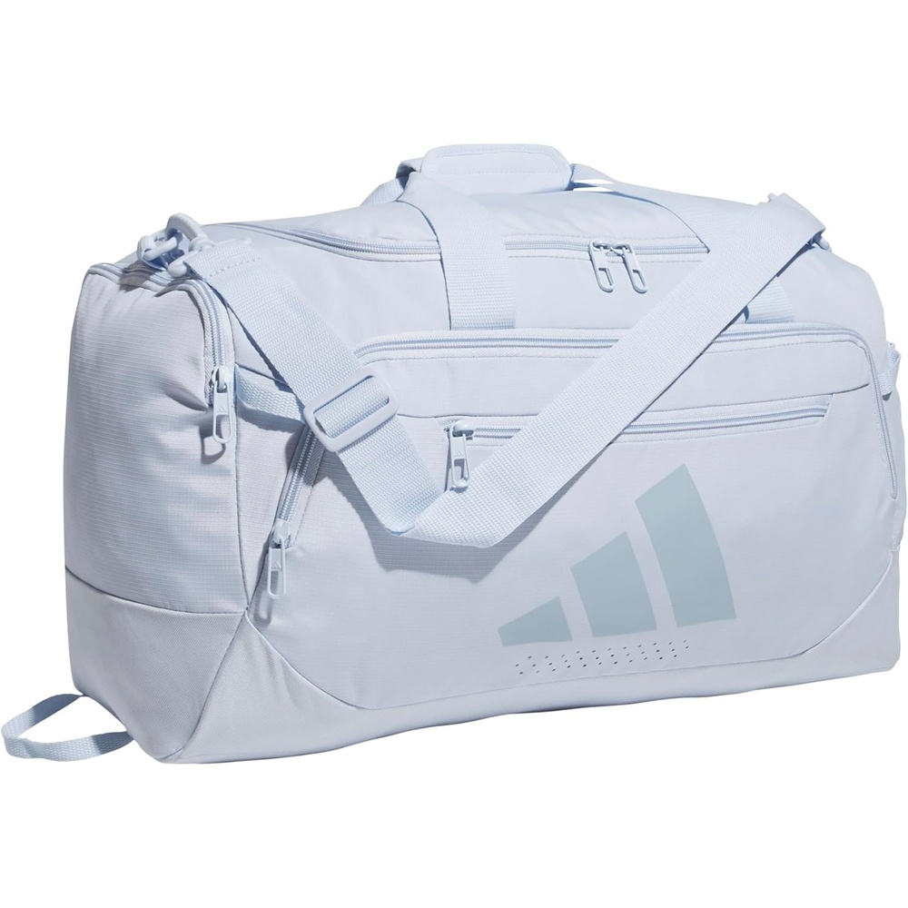 image:imageadidas Defender 5 Duffel Bag Premium Duffle for Sports Gym amp TravelCrystal Sky BlueWonder Blue
