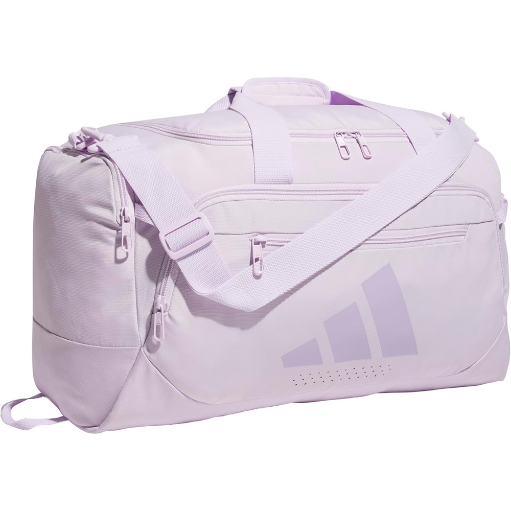 image:imageadidas Defender 5 Duffel Bag Premium Duffle for Sports Gym amp TravelIce LavenderPowder Plum Purple