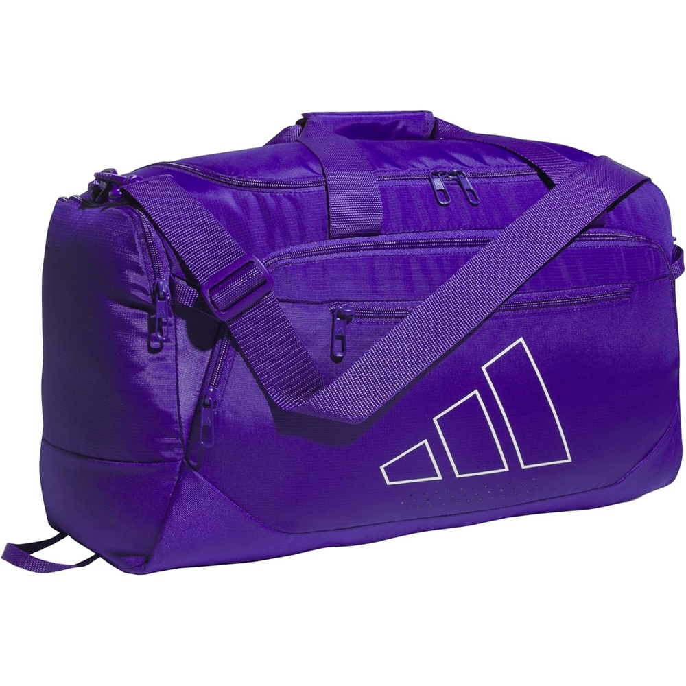 image:imageadidas Defender 5 Duffel Bag  Premium Duffle for Sports Gym amp TravelPure PurpleWhite