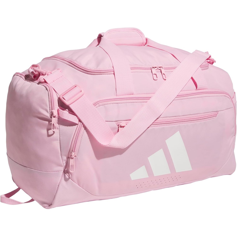 image:imageadidas Defender 5 Duffel Bag  Premium Duffle for Sports Gym amp TravelTrue PinkWhite