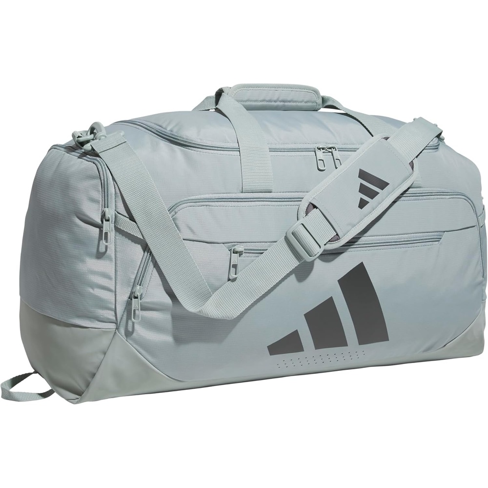 image:imageadidas Defender 5 Duffel Bag Premium Duffle for Sports Gym amp TravelWonder Sage GreenGrey Six