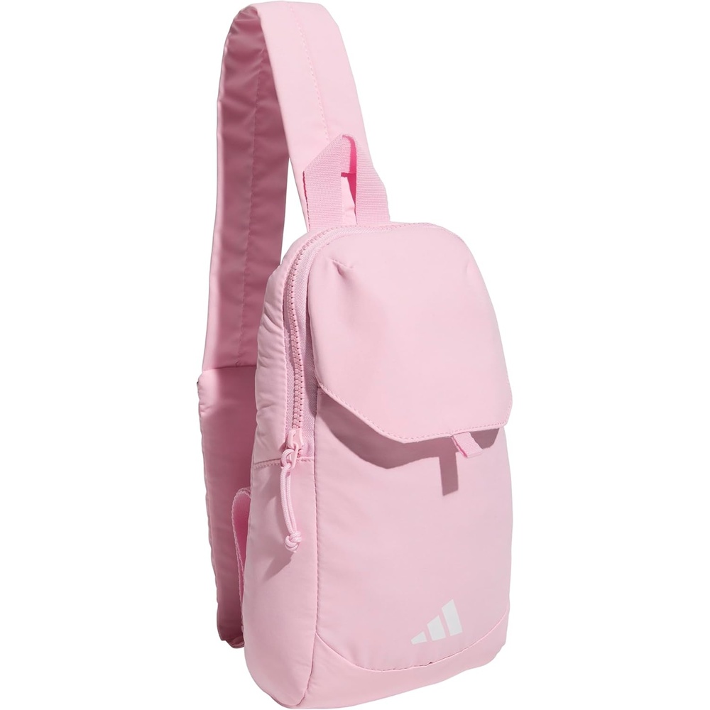 image:imageadidas Essentials 3 Sling Crossbody Bag 5L Wonder Alumina Grey One SizeTrue Pink