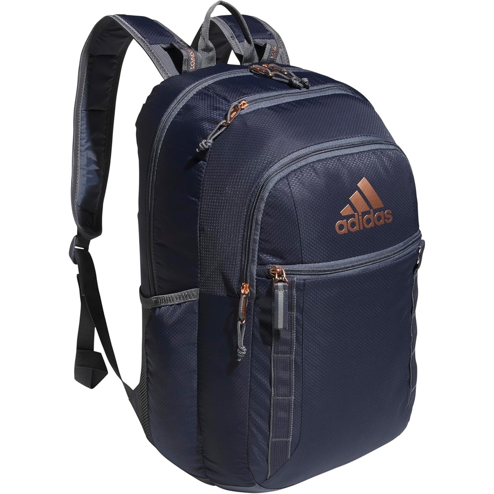 image:imageadidas Excel 7 School Backpack for Laptop Gym and Travel 34LShadow NavyOnix GreyRose Gold7