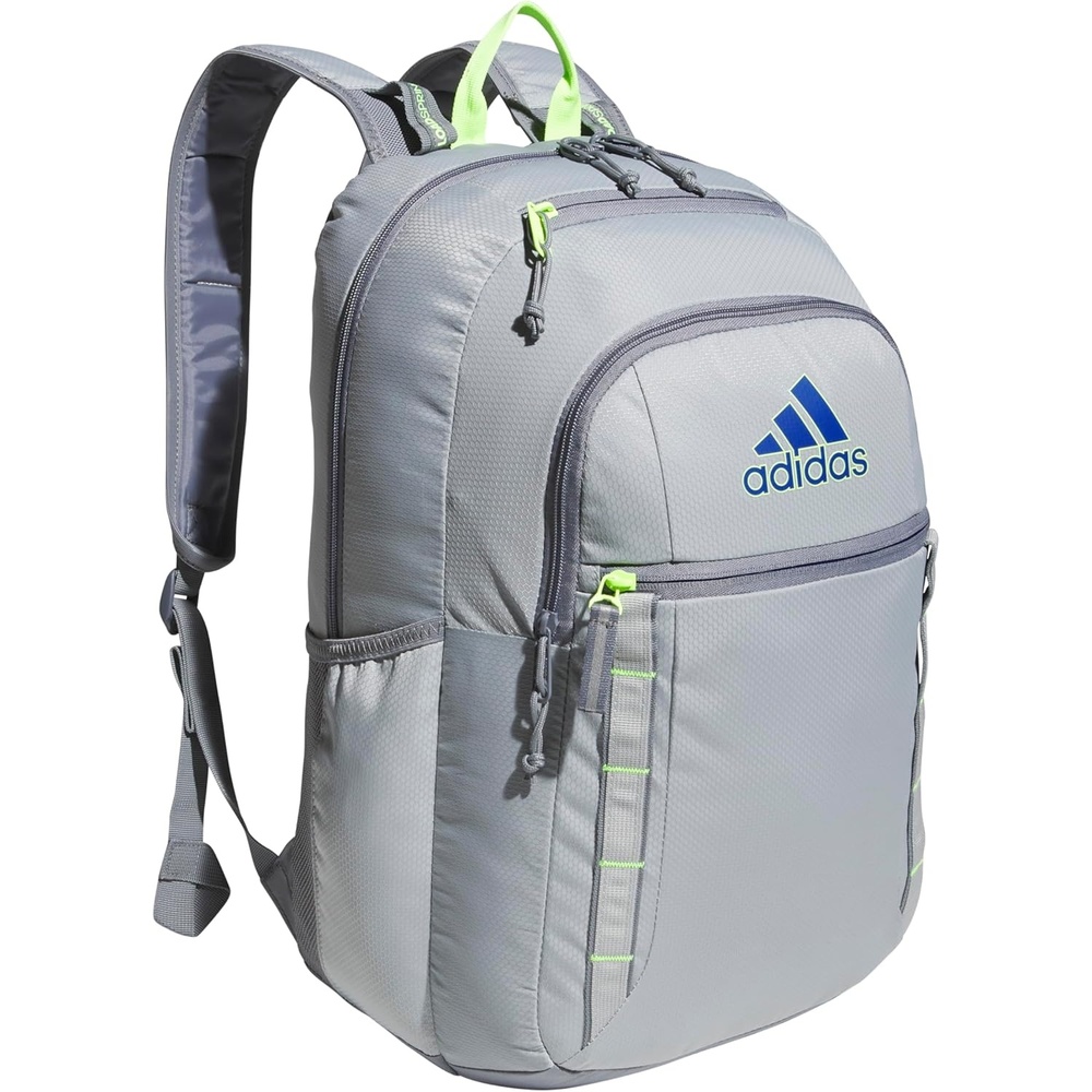image:imageadidas Excel 7 School Backpack for Laptop Gym and Travel 34LStone GreyTeam Royal BlueLucid Lemon Yellow7