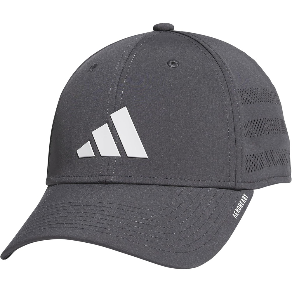 image:imageadidas Gameday Structured Stretch Fit Hat 40Grey SixWhite4