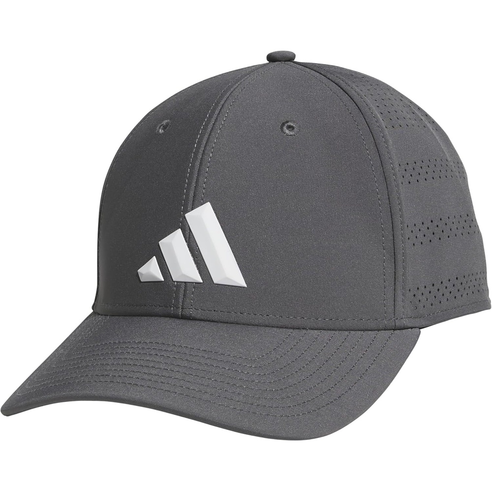 image:imageadidas Gameday Structured Stretch Fit Hat 40Grey SixWhite5